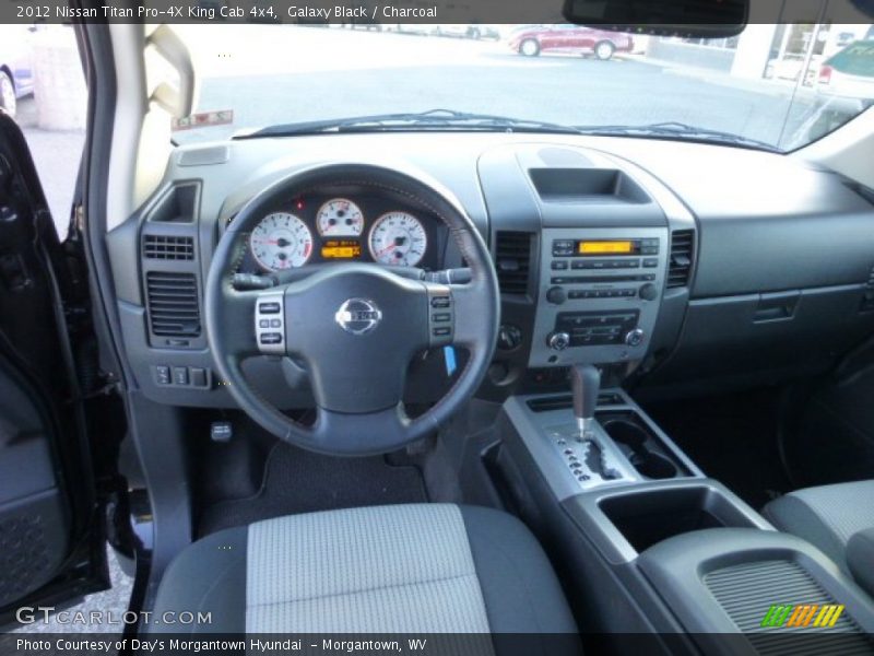 Galaxy Black / Charcoal 2012 Nissan Titan Pro-4X King Cab 4x4