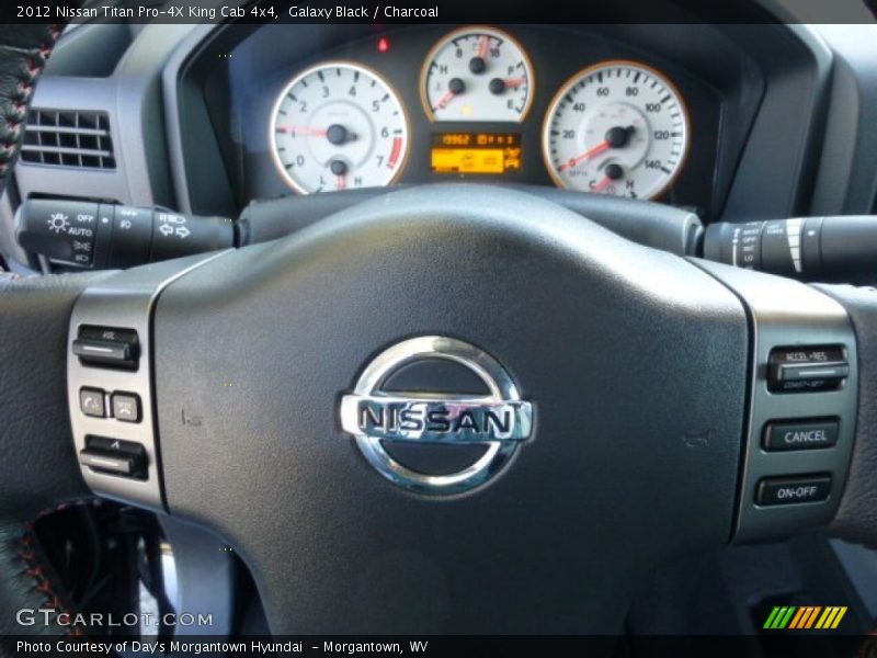 Galaxy Black / Charcoal 2012 Nissan Titan Pro-4X King Cab 4x4
