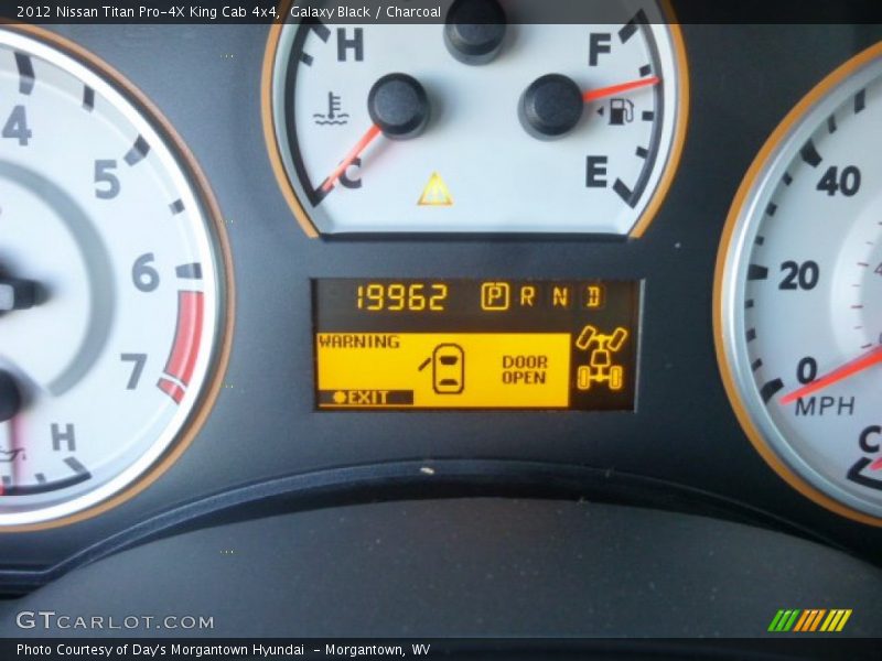 Galaxy Black / Charcoal 2012 Nissan Titan Pro-4X King Cab 4x4