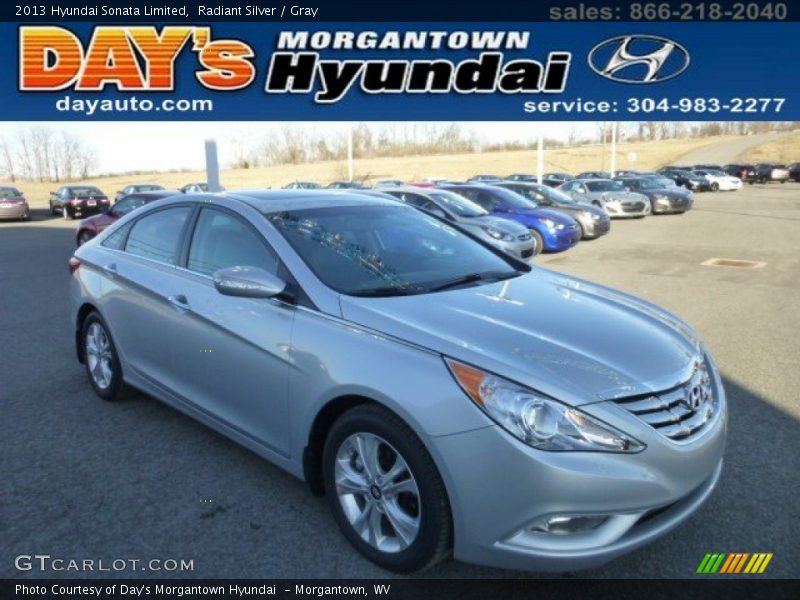 Radiant Silver / Gray 2013 Hyundai Sonata Limited