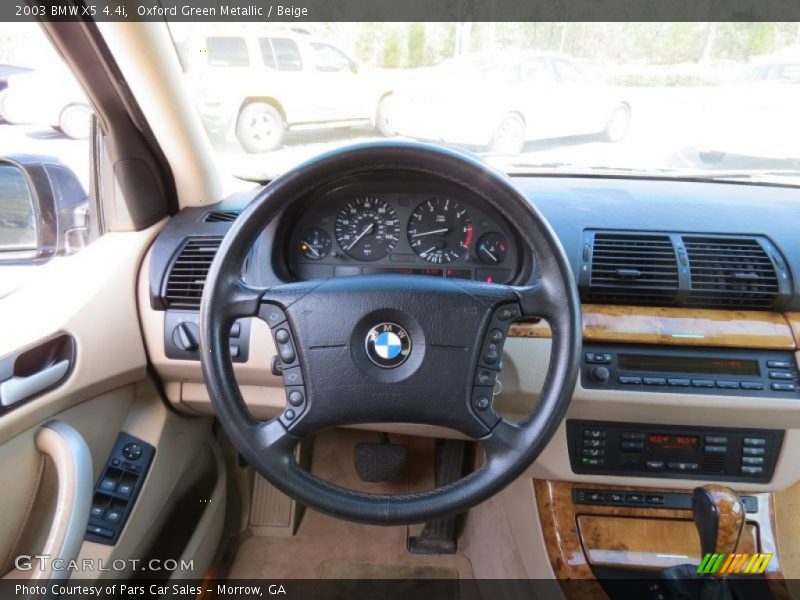 Oxford Green Metallic / Beige 2003 BMW X5 4.4i