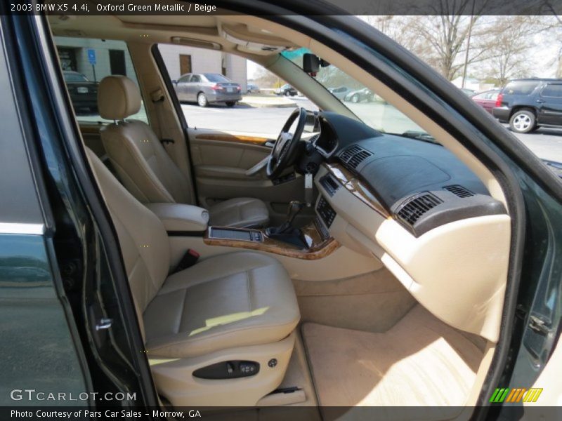 Oxford Green Metallic / Beige 2003 BMW X5 4.4i