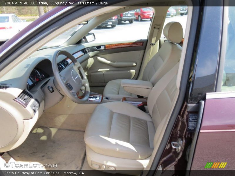 Front Seat of 2004 A6 3.0 Sedan