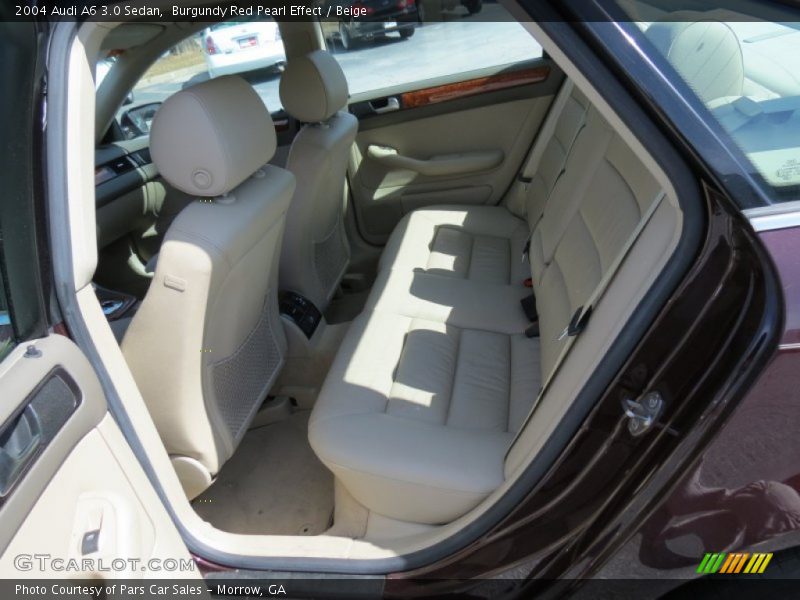 Rear Seat of 2004 A6 3.0 Sedan