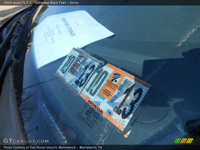 Nighthawk Black Pearl / Ebony 2004 Acura TL 3.2