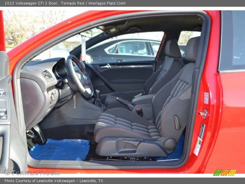 Tornado Red / Interlagos Plaid Cloth 2013 Volkswagen GTI 2 Door