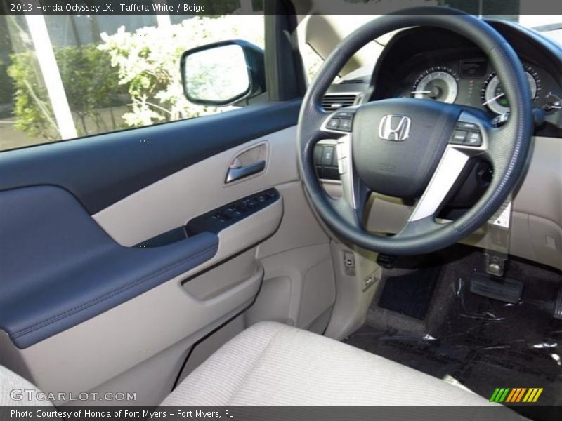 Taffeta White / Beige 2013 Honda Odyssey LX