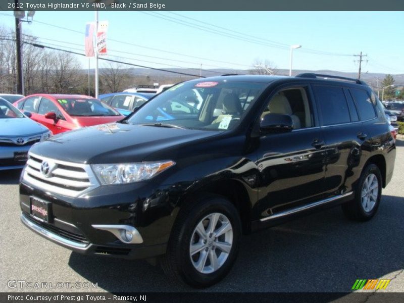 Black / Sand Beige 2012 Toyota Highlander V6 4WD