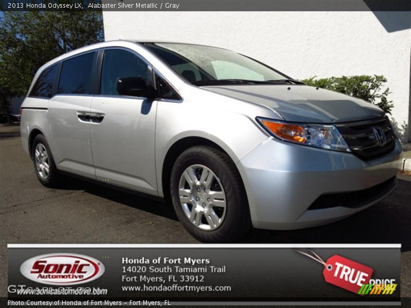 Alabaster Silver Metallic / Gray 2013 Honda Odyssey LX