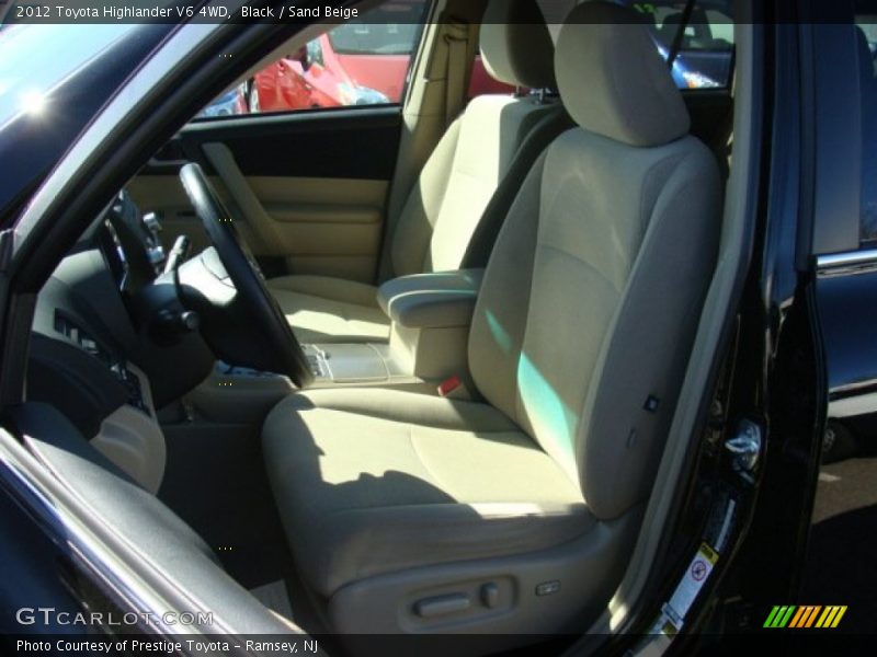 Black / Sand Beige 2012 Toyota Highlander V6 4WD