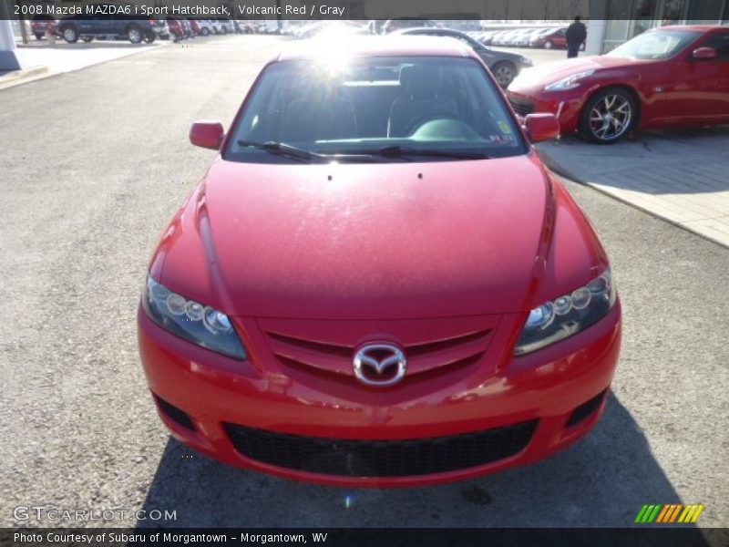 Volcanic Red / Gray 2008 Mazda MAZDA6 i Sport Hatchback