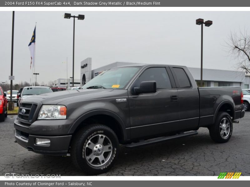 Dark Shadow Grey Metallic / Black/Medium Flint 2004 Ford F150 FX4 SuperCab 4x4