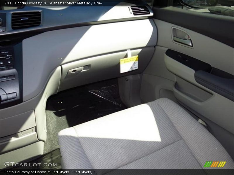 Alabaster Silver Metallic / Gray 2013 Honda Odyssey LX