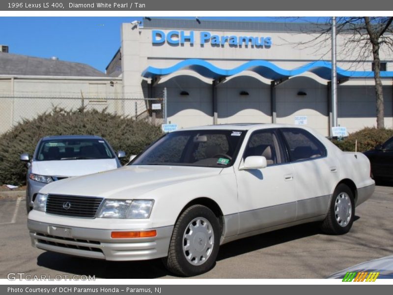 Diamond White Pearl / Tan 1996 Lexus LS 400