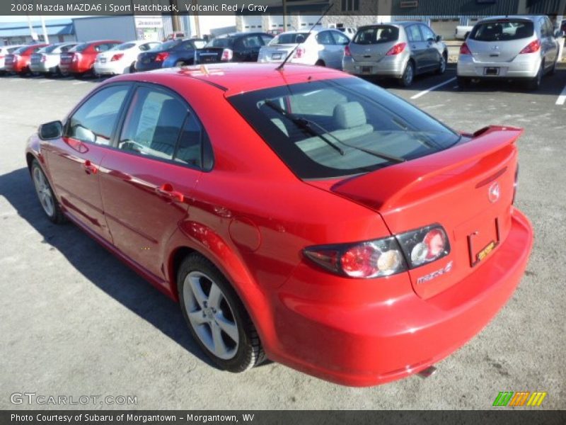 Volcanic Red / Gray 2008 Mazda MAZDA6 i Sport Hatchback