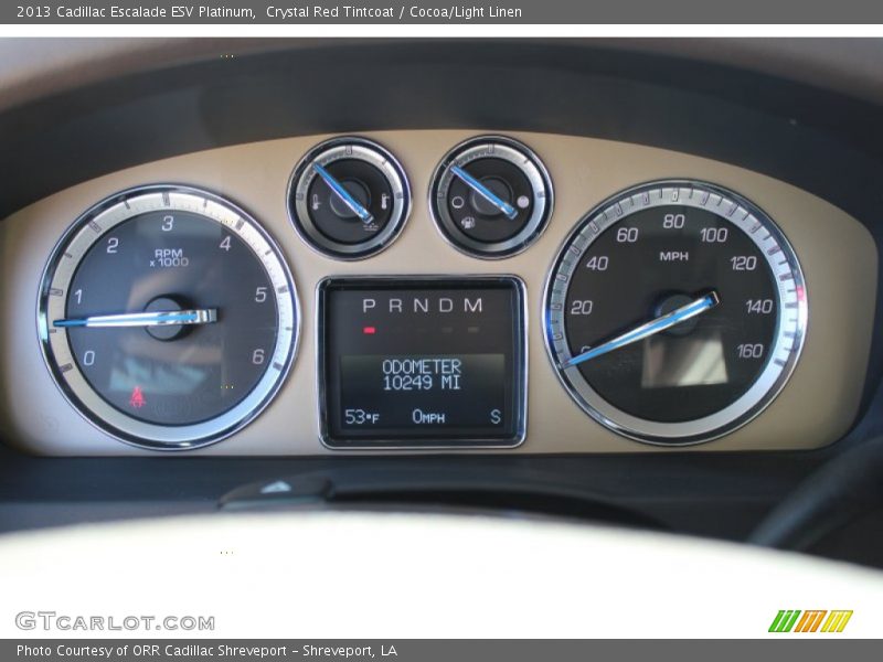  2013 Escalade ESV Platinum ESV Platinum Gauges