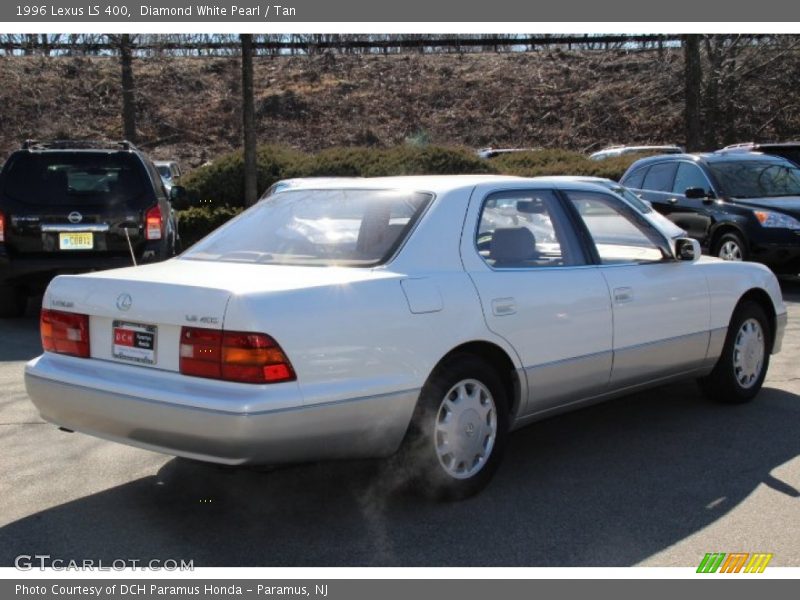Diamond White Pearl / Tan 1996 Lexus LS 400