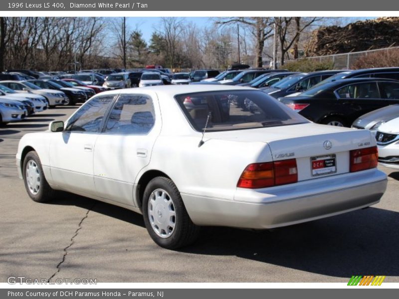 Diamond White Pearl / Tan 1996 Lexus LS 400