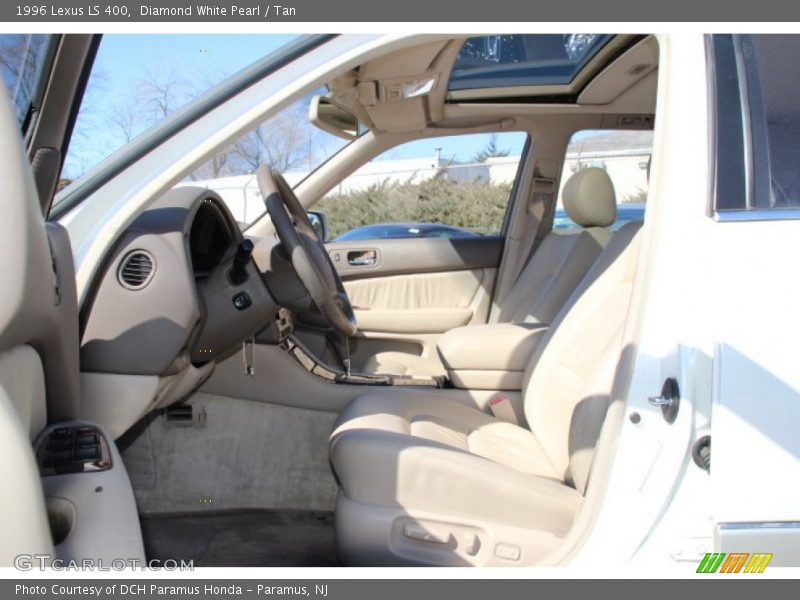 Diamond White Pearl / Tan 1996 Lexus LS 400
