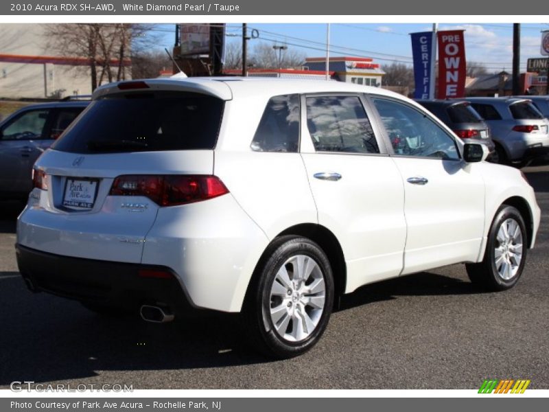 White Diamond Pearl / Taupe 2010 Acura RDX SH-AWD
