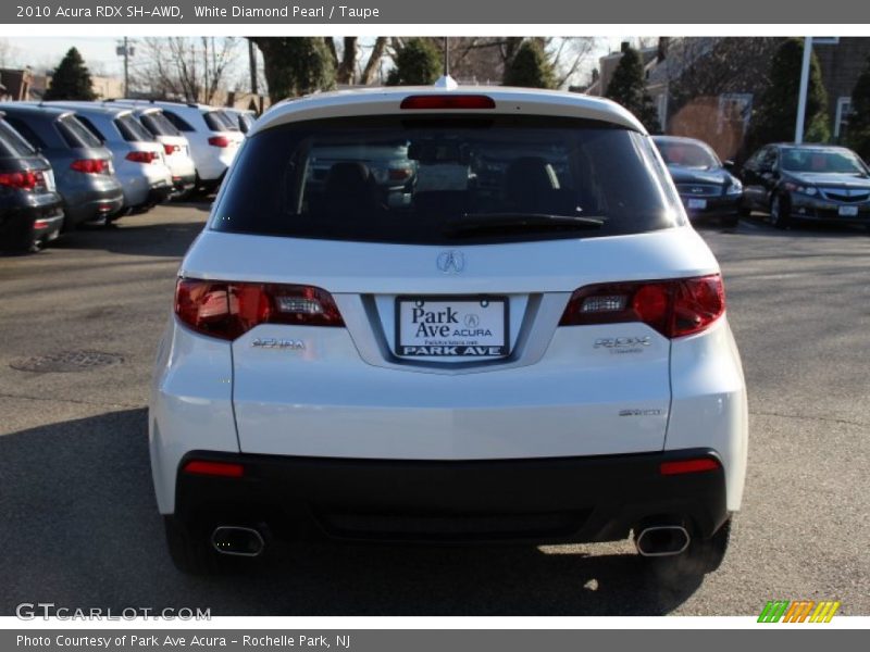 White Diamond Pearl / Taupe 2010 Acura RDX SH-AWD