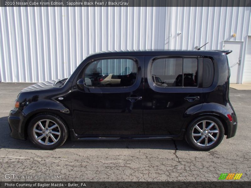 Sapphire Black Pearl / Black/Gray 2010 Nissan Cube Krom Edition