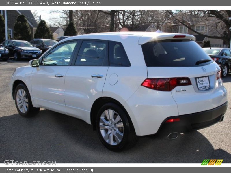 White Diamond Pearl / Taupe 2010 Acura RDX SH-AWD