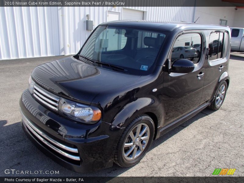 Sapphire Black Pearl / Black/Gray 2010 Nissan Cube Krom Edition
