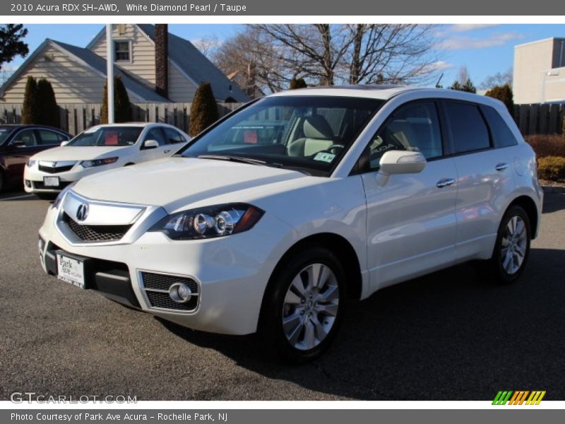 White Diamond Pearl / Taupe 2010 Acura RDX SH-AWD