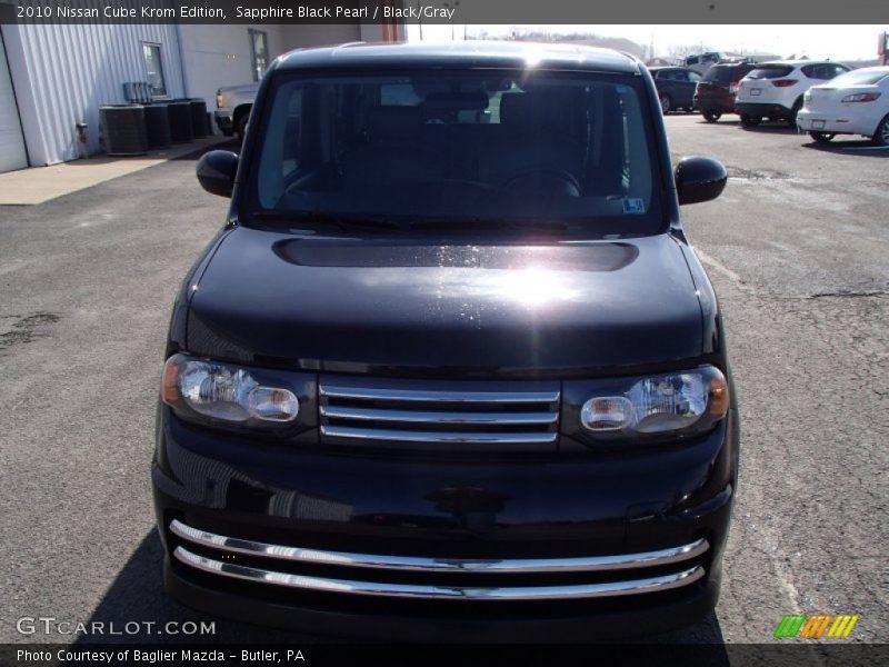 Sapphire Black Pearl / Black/Gray 2010 Nissan Cube Krom Edition