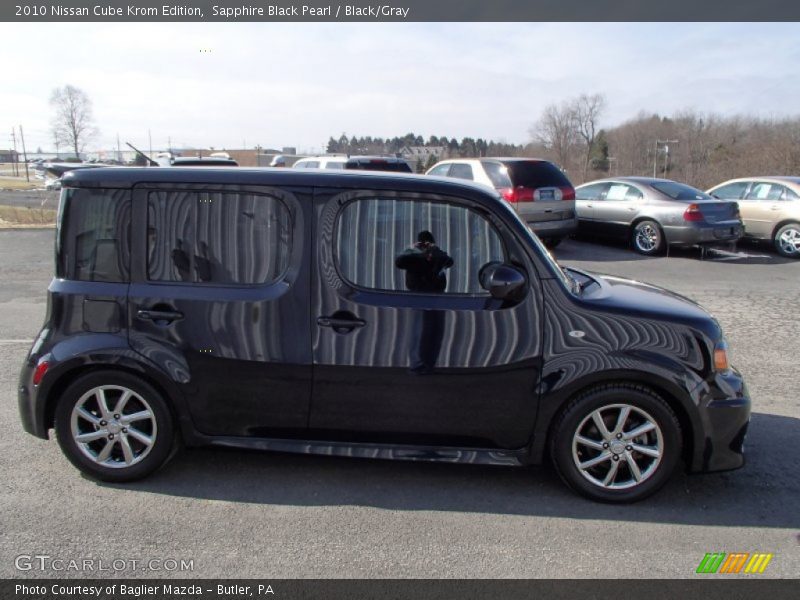 Sapphire Black Pearl / Black/Gray 2010 Nissan Cube Krom Edition