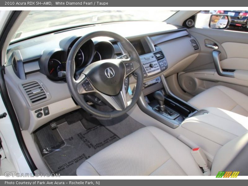 White Diamond Pearl / Taupe 2010 Acura RDX SH-AWD