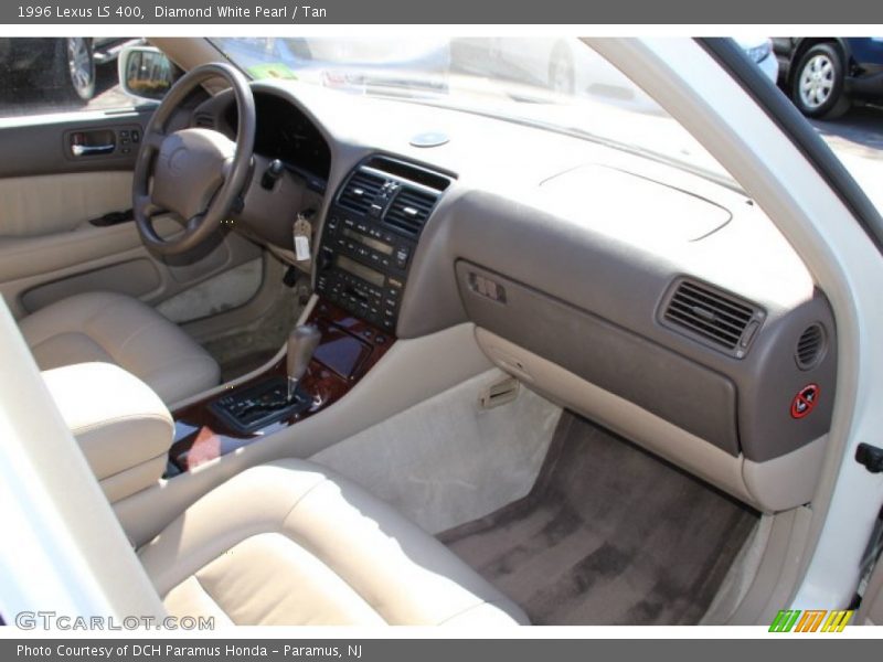 Diamond White Pearl / Tan 1996 Lexus LS 400