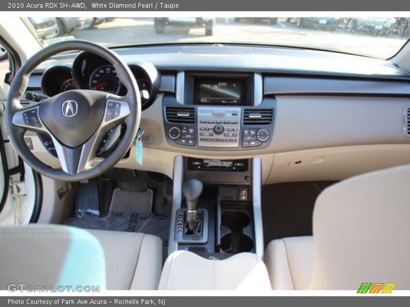 White Diamond Pearl / Taupe 2010 Acura RDX SH-AWD