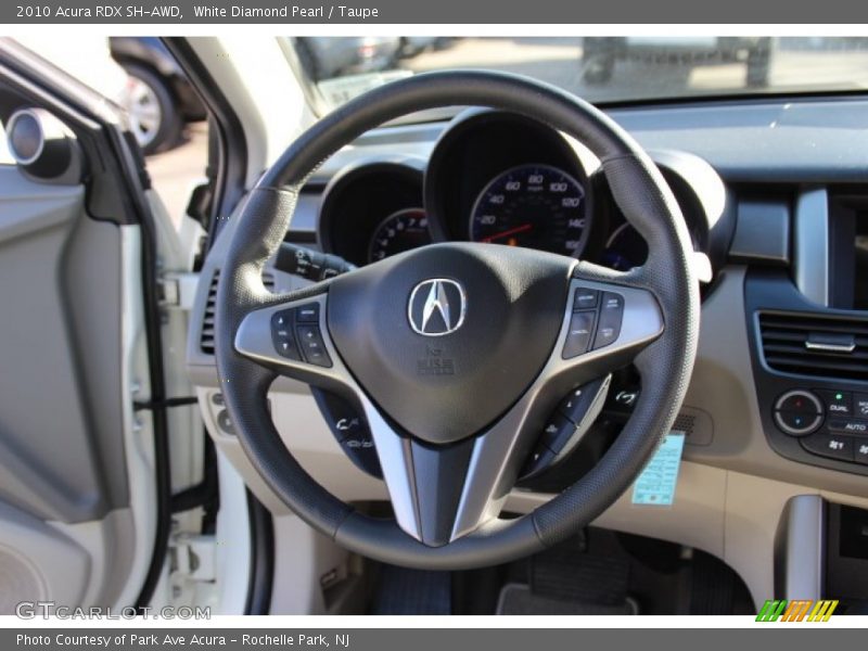 White Diamond Pearl / Taupe 2010 Acura RDX SH-AWD