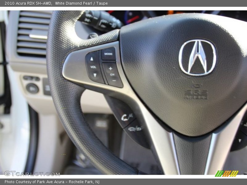 White Diamond Pearl / Taupe 2010 Acura RDX SH-AWD