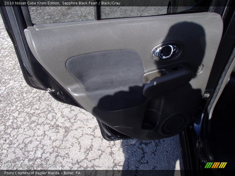 Sapphire Black Pearl / Black/Gray 2010 Nissan Cube Krom Edition
