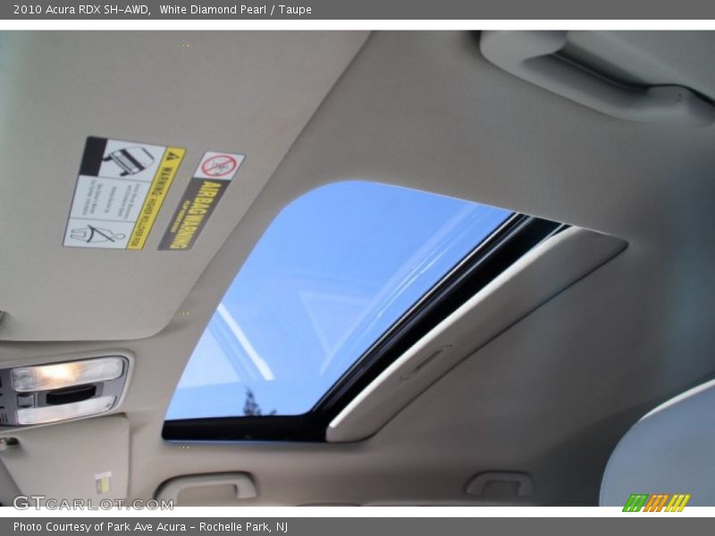 White Diamond Pearl / Taupe 2010 Acura RDX SH-AWD