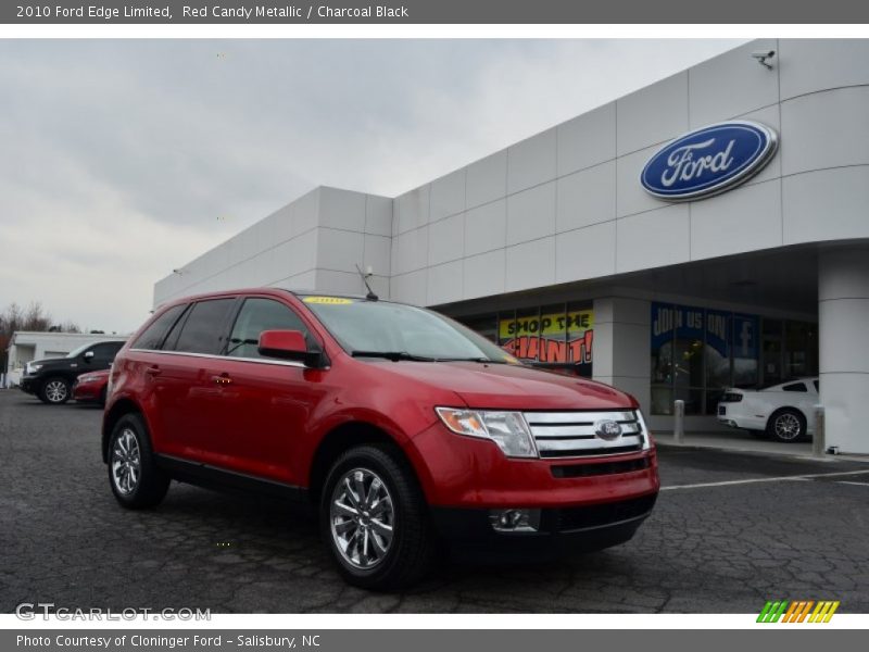 Red Candy Metallic / Charcoal Black 2010 Ford Edge Limited