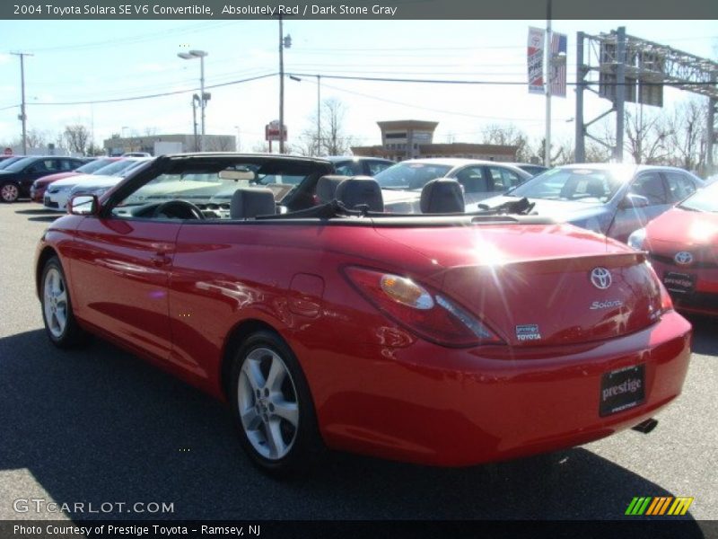 Absolutely Red / Dark Stone Gray 2004 Toyota Solara SE V6 Convertible