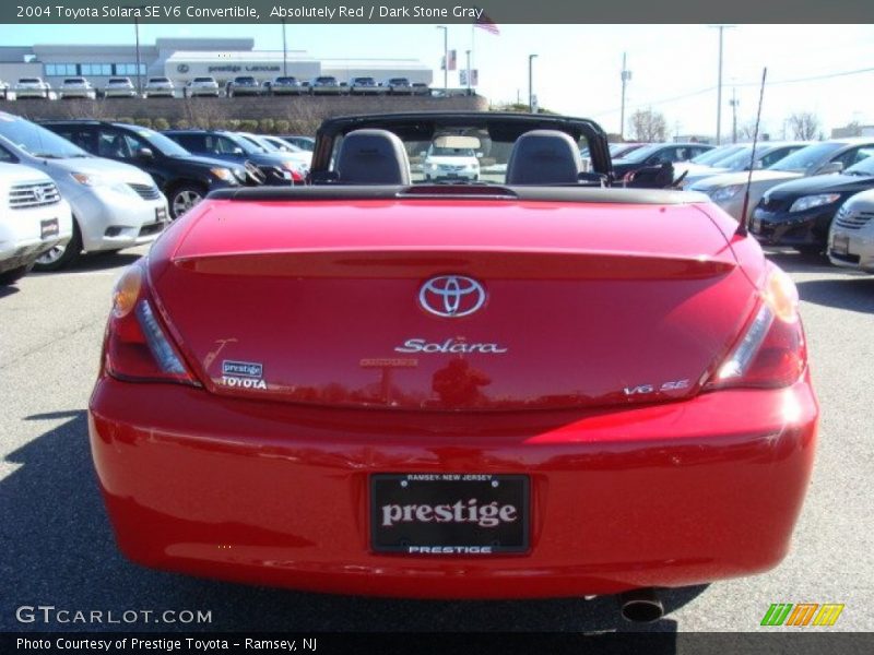 Absolutely Red / Dark Stone Gray 2004 Toyota Solara SE V6 Convertible