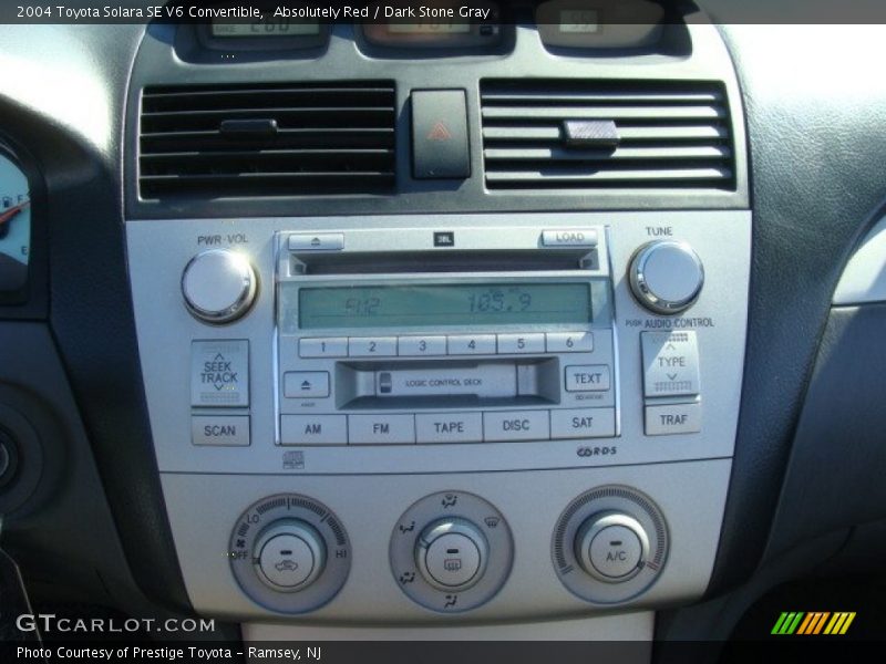 Absolutely Red / Dark Stone Gray 2004 Toyota Solara SE V6 Convertible
