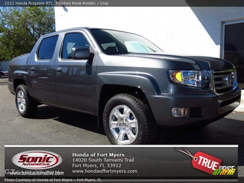 Polished Metal Metallic / Gray 2013 Honda Ridgeline RTS