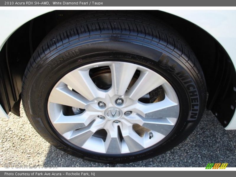 White Diamond Pearl / Taupe 2010 Acura RDX SH-AWD