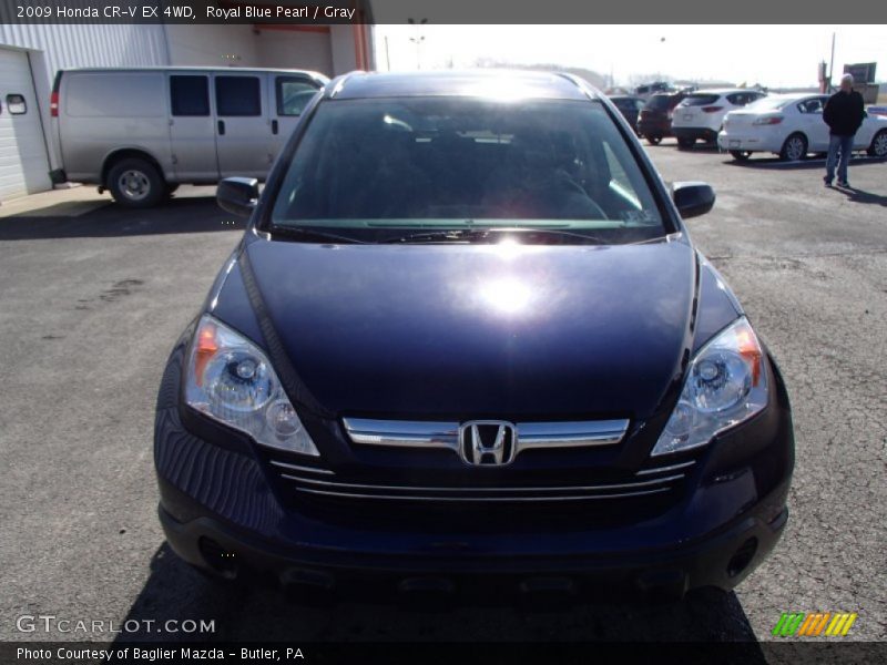 Royal Blue Pearl / Gray 2009 Honda CR-V EX 4WD