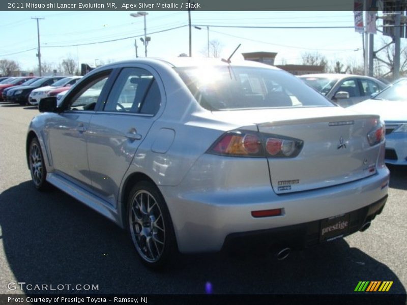 Apex Silver Metallic / Black 2011 Mitsubishi Lancer Evolution MR