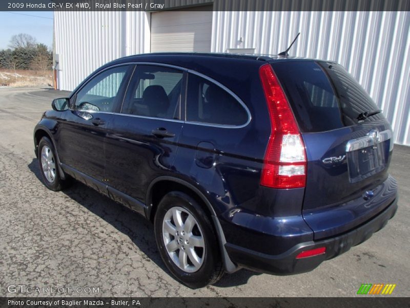 Royal Blue Pearl / Gray 2009 Honda CR-V EX 4WD