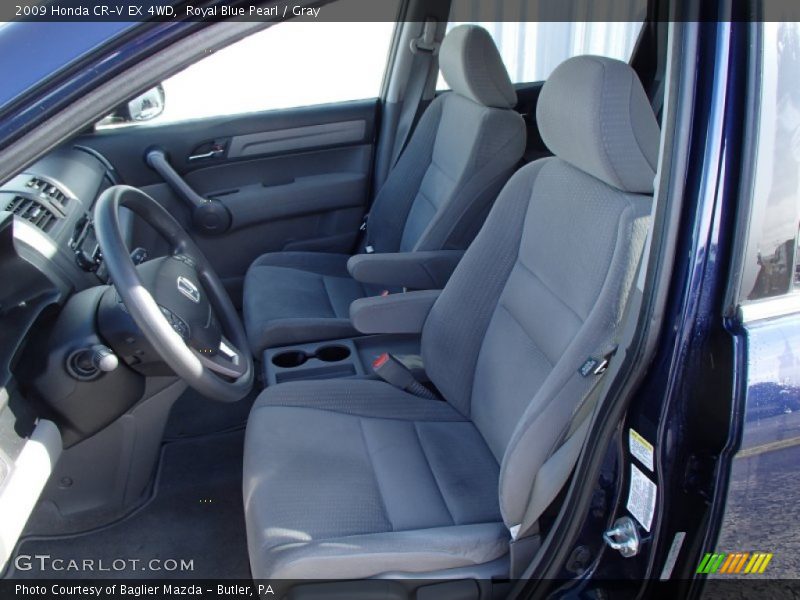 Royal Blue Pearl / Gray 2009 Honda CR-V EX 4WD
