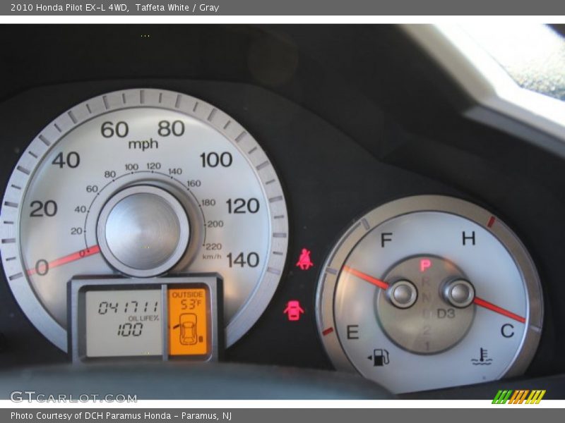 Taffeta White / Gray 2010 Honda Pilot EX-L 4WD