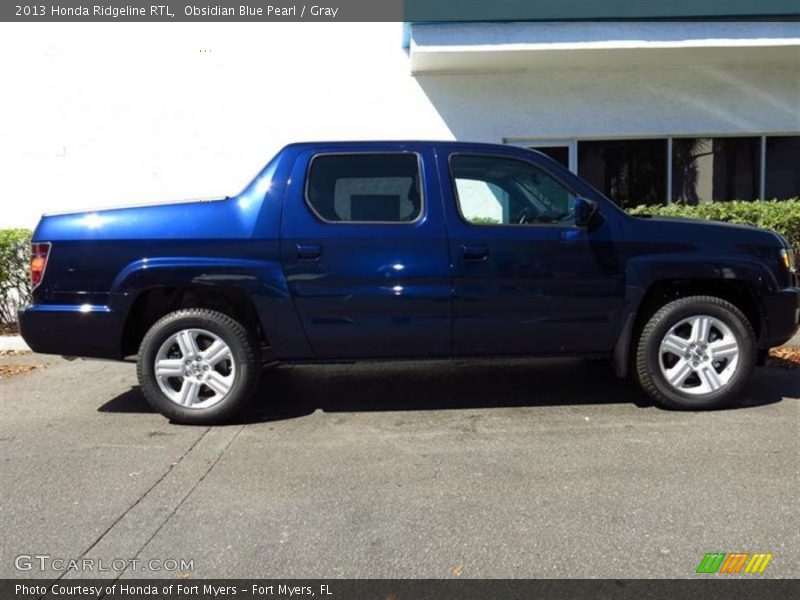 Obsidian Blue Pearl / Gray 2013 Honda Ridgeline RTL